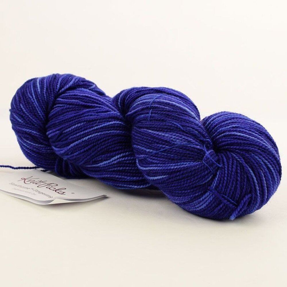 KNIT PICKS Hawthorne Fingering Wool Yarn  357 Yards Color Delphinium Kettle Dye